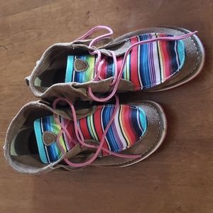 Ariat suede serape fringe boots